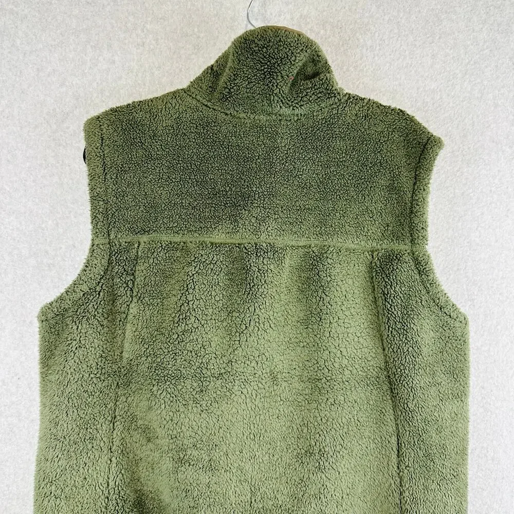 The North Face Womans Sz XXL Vest Campshire Fleece Green Sleeveless Sherpa - Picture 9 of 11
